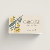 "storybook garden" - Place Cards in Buttercup by Karidy Walker - Folded with Free Guest Printing