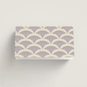 "Deco Nouveau" - Place Cards in Vanilla by Lori Wemple - Folded Back of Card
