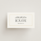 "Unite" - Place Cards in Opal by Leah Bisch - Front with Free Guest Printing