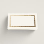 "Chisel" - Place Cards in Quartz by Kristie Kern - Blank front