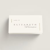 "Ampersand glam" - Place Cards in Powder by Creo Study - Folded with Free Guest Printing