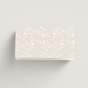 "Wildflower" - Place Cards in Cotton by Jennifer Postorino - Folded Back of Card