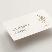 "Wildflower" - Place Cards in Cotton by Jennifer Postorino - Detail