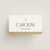"Inventive" - Place Cards in Pepper by Olivia Raufman - Front with Free Guest Printing