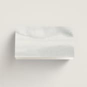 "Brushed Edge" - Place Cards in Silk by Kelly Schmidt - Folded Back of Card