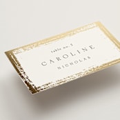 "Brushed Edge" - Place Cards in Silk by Kelly Schmidt - Detail
