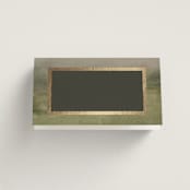 "Hillside" - Place Cards in Graphite by Everett Paper Goods - Blank front