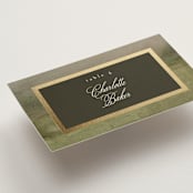 "Hillside" - Place Cards in Graphite by Everett Paper Goods - Detail