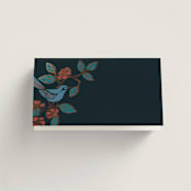 "Wedding birds" - Place Cards in Onyx by Ana de Sousa - Blank front