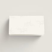 "Polished" - Place Cards in Cotton by Jennifer Postorino - Folded Back of Card