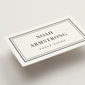 "Polished" - Place Cards in Cotton by Jennifer Postorino - Detail