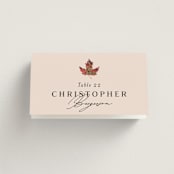 "Autumn Leafs" - Place Cards in Autumn by Itsy Belle Studio - Folded with Free Guest Printing