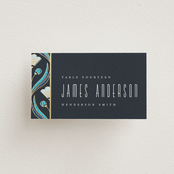 "Deco pattern" - Place Cards in Cote d'azur by Ana de Sousa - Front with Free Guest Printing