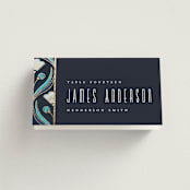 "Deco pattern" - Place Cards in Cote d'azur by Ana de Sousa - Folded with Free Guest Printing