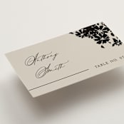"Bouquet Toss" - Place Cards in Smoke by Robert and Stella - Detail