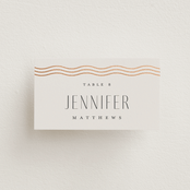 "Newberry" - Place Cards in Bisque by Kristie Kern - Front with Free Guest Printing