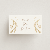 "Bella Bellissima" - Place Cards in Blush by Ani Somi - Front with Free Guest Printing