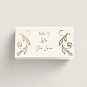 "Bella Bellissima" - Place Cards in Blush by Ani Somi - Folded with Free Guest Printing
