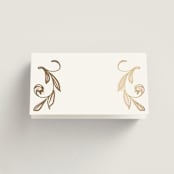 "Bella Bellissima" - Place Cards in Blush by Ani Somi - Blank front