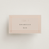 "Champagne" - Place Cards in Rose by Ani Somi - Front with Free Guest Printing