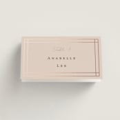 "Champagne" - Place Cards in Rose by Ani Somi - Folded with Free Guest Printing