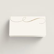 "Initialed" - Place Cards in Chantilly by Jessica Williams - Blank front