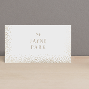 "glitter arch" - Place Cards in Champagne by Design Lotus - Front with Free Guest Printing