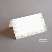 "glitter arch" - Place Cards in Champagne by Design Lotus - Folded Back of Card