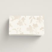 "Floral Enlace" - Place Cards in Blanc by Pati Cascino - Folded Back of Card