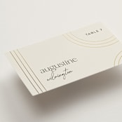 "Curves" - Place Cards in Chiffon by Amy Payne - Detail