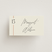 "Together" - Place Cards in Cream Puff by Pixel and Hank - Front with Free Guest Printing