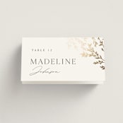"Swoon" - Place Cards in Cotton by Carolyn Nicks - Folded with Free Guest Printing