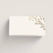 "Swoon" - Place Cards in Cotton by Carolyn Nicks - Blank front