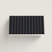 "Nouveau flowers" - Place Cards in Navy by Ana de Sousa - Folded Back of Card
