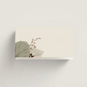 "Jasmine" - Place Cards in Dusk by Susan Moyal - Folded Back of Card