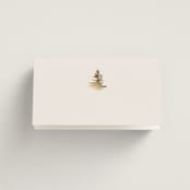 "Vista" - Place Cards in Fallen Snow by Robin Ott - Blank front
