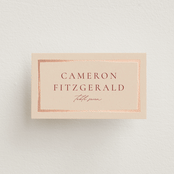 "Romantic Frame" - Place Cards in Peony by Wildfield Paper Co - Front with Free Guest Printing