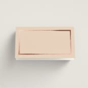 "Romantic Frame" - Place Cards in Peony by Wildfield Paper Co - Blank front
