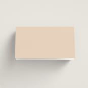 "Romantic Frame" - Place Cards in Peony by Wildfield Paper Co - Folded Back of Card