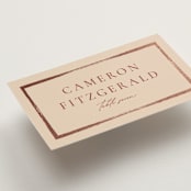 "Romantic Frame" - Place Cards in Peony by Wildfield Paper Co - Detail