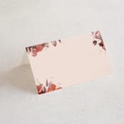 "Autumn Hymnal" - Place Cards in Blush by Leah Bisch - Blank front