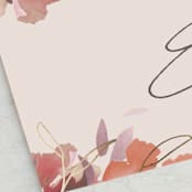 "Autumn Hymnal" - Place Cards in Blush by Leah Bisch - Detail