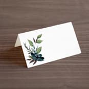 "Soft Greenery" - Place Cards in Twilight by Susan Moyal - Blank front