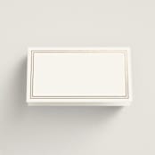 "Chic Monogram" - Place Cards in Porcelain by Mansi Verma - Blank front