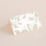"Beloved" - Place Cards in Mist by Design Lotus - Folded Back of Card