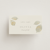 "Sonnet" - Place Cards in Meadow by Kristie Kern - Front with Free Guest Printing
