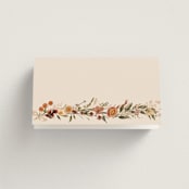 "Monogrammed Floral" - Place Cards in Harvest by Susan Moyal - Folded Back of Card