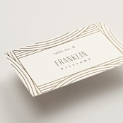 "Moderne" - Place Cards in Alabaster by Pixel and Hank - Detail
