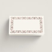 "Islamic Arch" - Place Cards in Scarlet by Sabrin Deirani - Blank front