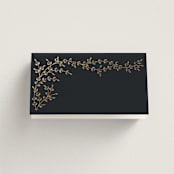 "Beautiful Chuppah" - Place Cards in Midnight by Ana de Sousa - Blank front